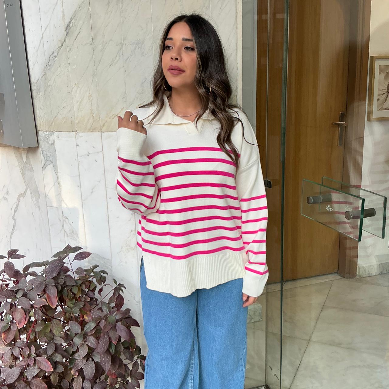 Polo striped sweat-shirt