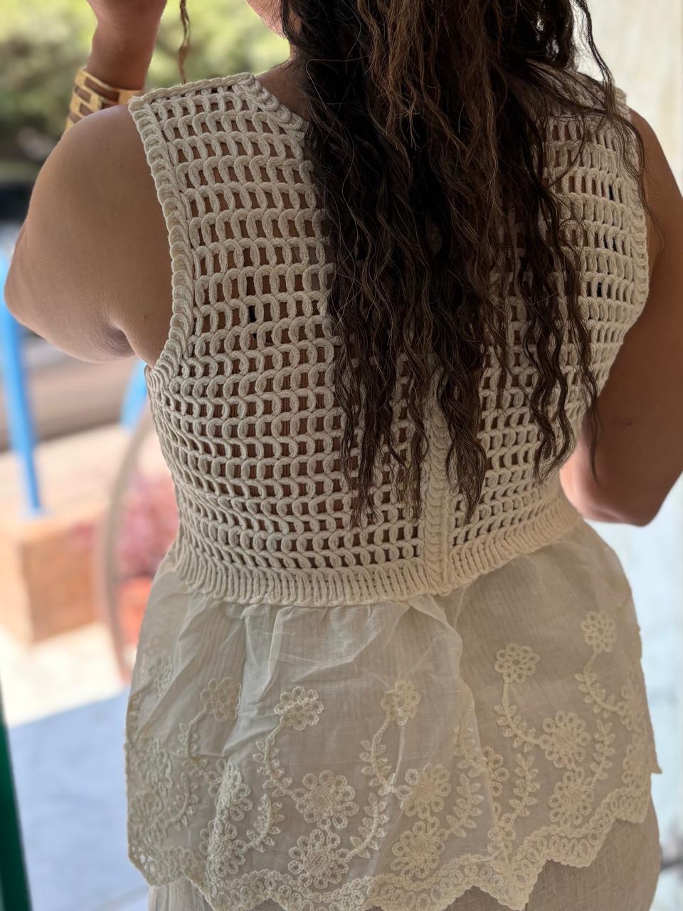 Voile embroidery top - Image 3