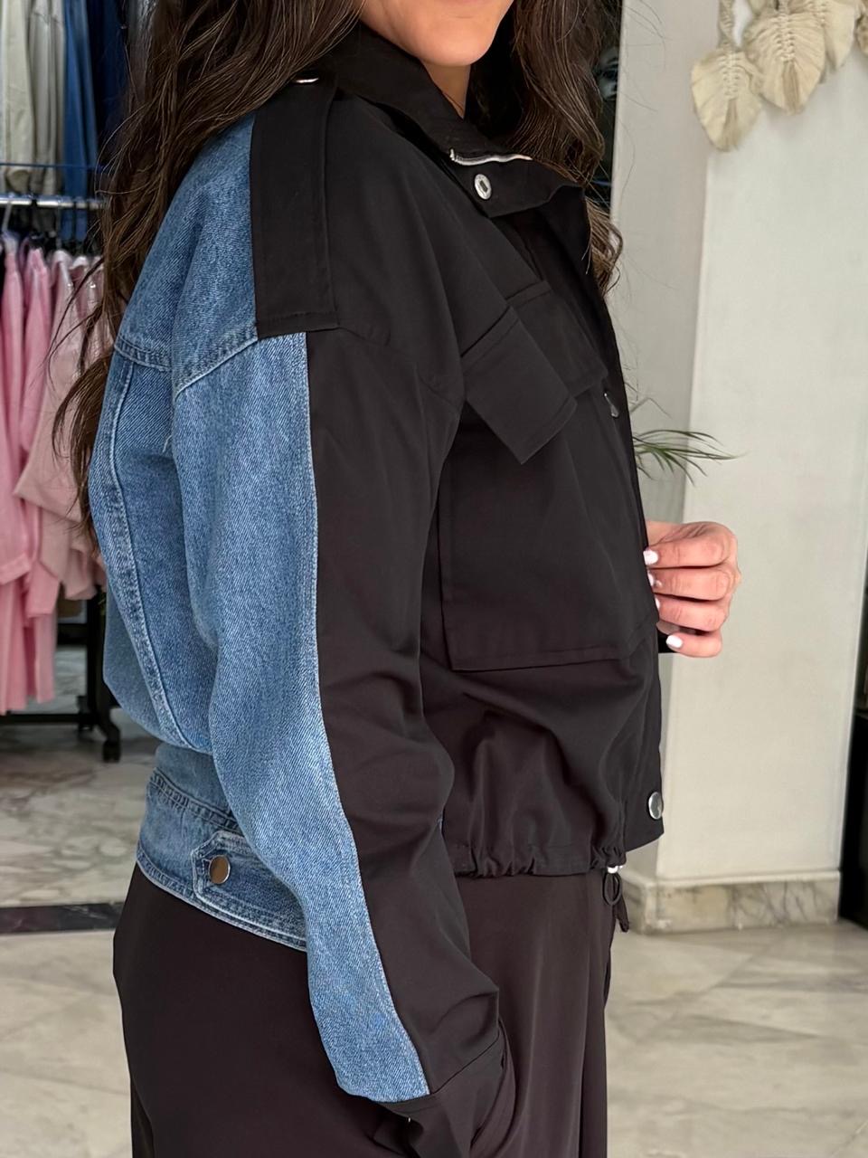 Denim x poplin jacket - Image 2