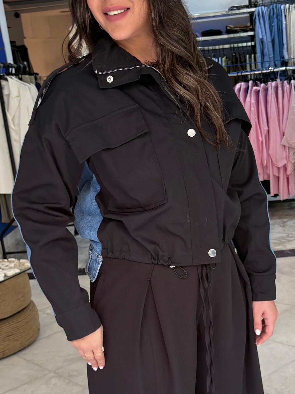 Denim x poplin jacket - Image 3