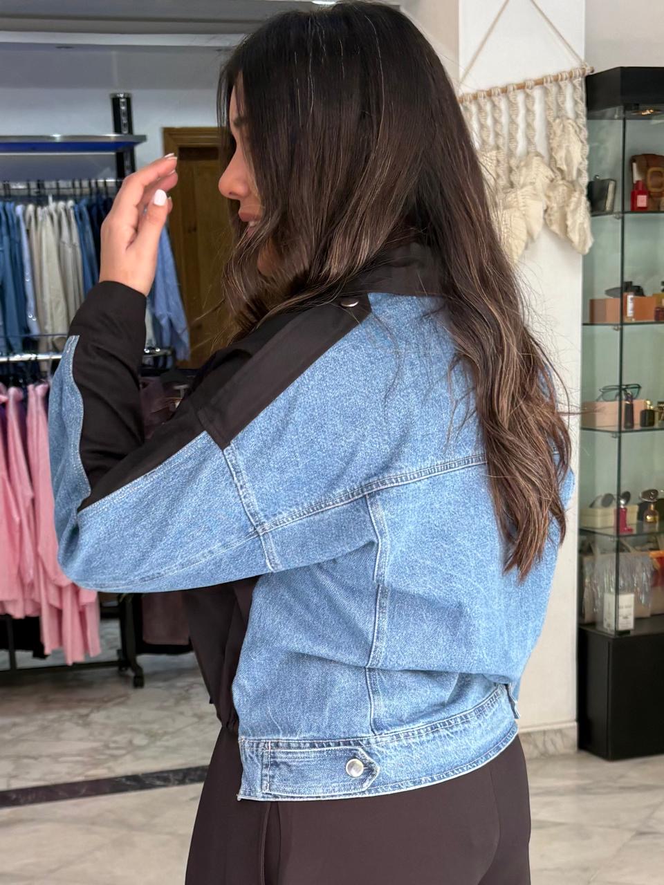 Denim x poplin jacket - Image 4