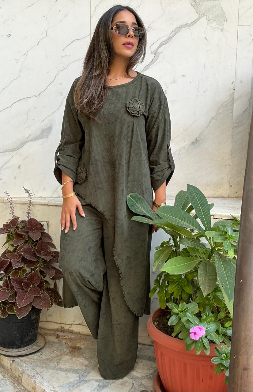 Ribbed set with flowers - Image 4