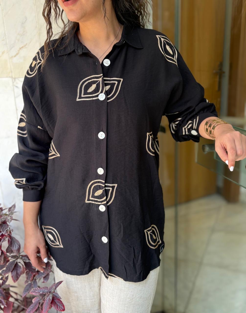 Lenin shirt with leafs